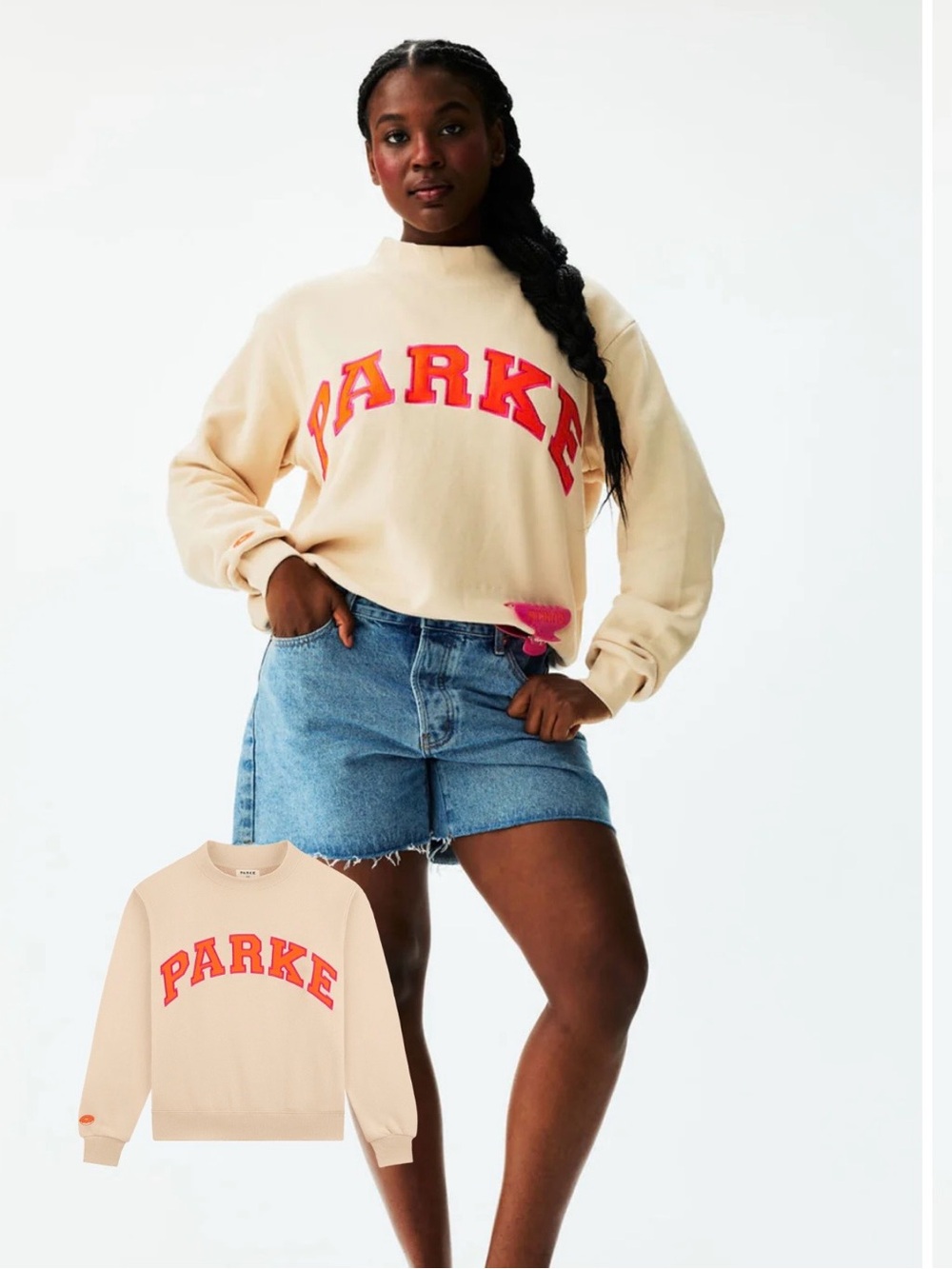 Rarke X Dunkin’ Varsity Mockneck In Latte Size S/M